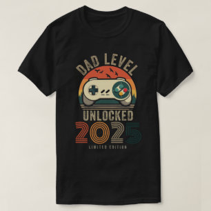 Vater Level Unlock 2025 Vater est 2025 Nach D T-Shirt