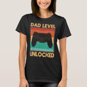 Vater Level Unlock Vater Gamer Vatertag T-Shirt