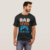 Vater Level Unlocks Shirt - Funny Gamer Vater Gesc (Vorne ganz)