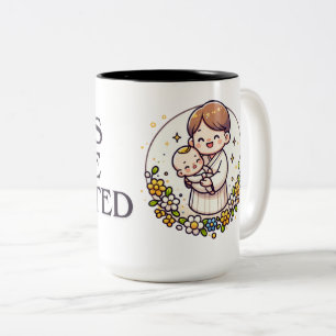 Vater, Liebe des Vaters, bester Vater Zweifarbige Tasse
