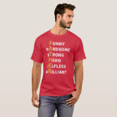 Vater Liebe Kindertagesgeschenke T-Shirt (Vorne ganz)