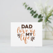 Vater Liebe meines Lebens Postkarte (Stehend Vorderseite)
