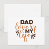 Vater Liebe meines Lebens Postkarte (Vorne/Hinten)