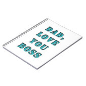 VATER, LIEBE, SIE BOSS 2 NOTIZBLOCK (Linke Seite)