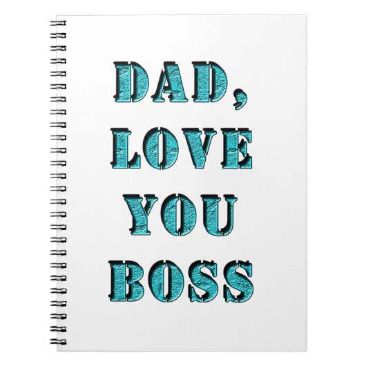 VATER, LIEBE, SIE BOSS 2 NOTIZBLOCK (Vorderseite)
