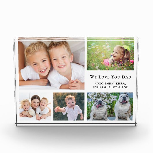 Vater Liebe Sie Fotoblock (Vorderseite)