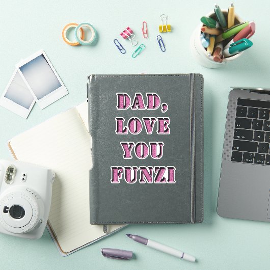 VATER, LIEBE SIE FUNZI 1 AUFKLEBER (iPad Hülle)