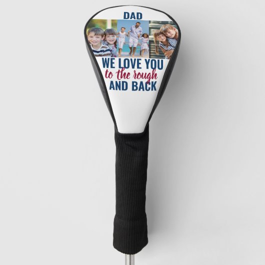 Vater Liebe Sie zu Rough and Back | 3 FOTO Golf Headcover (Vorderseite)