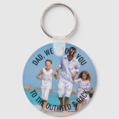 Vater Liebe Sie zum Außenfeld und zum Foto Zurück Schlüsselanhänger (Vorderseite)