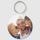 Vater Liebe Sie zum Außenfeld und zum Foto Zurück Schlüsselanhänger (Rückseite)