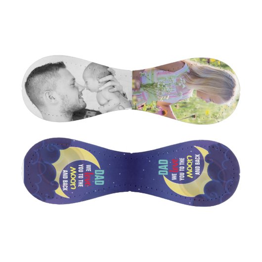 Vater Liebe Sie zum Mond und zurück | FotoCollage Baseball (Paneele)