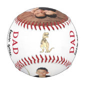 Vater Liebe Sie zum Steinzeitalter und zurück Kind Baseball (Rückseite)