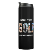 Vater Lieben Golf 4 Fotos Personalisiert