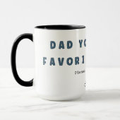 Vater Lieblings-Person Kaffeetasse (Links)