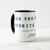 Vater Lieblings-Person Kaffeetasse (Vorderseite Links)