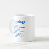 Vater Lieblings-Redewendungen-Tasse Kaffeetasse (Vorderseite Links)