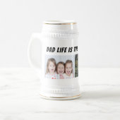 Vater Life ist das beste Leben 2 Fotos Vater's Bierglas (Vorderseite Links)