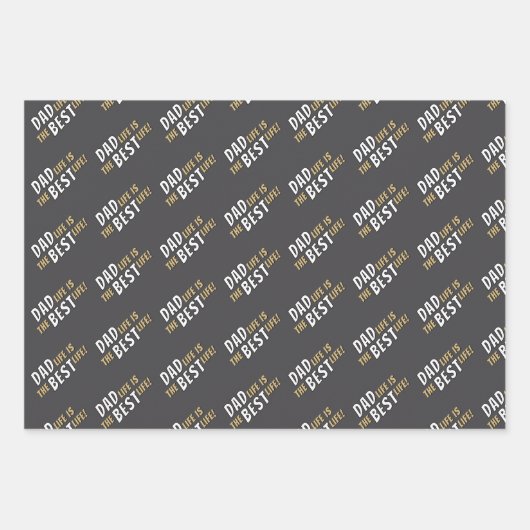 Vater Life ist das beste Lebensvaterangebot Geschenkpapier Set (Vorderseite 3)