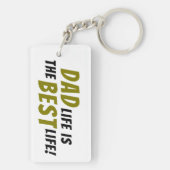 Vater Life ist das beste Lebensvaterangebot Schlüsselanhänger (Rückseite)