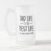 Vater Life ist die beste Bier-Tasse Mattglas Bierglas (Links)