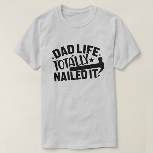 Vater Life komplett nagelte es T-Shirt (Design vorne)