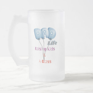 VATER Life Raising Kids & A Glass 16 oz Mattglas Bierglas