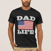 VATER LIFE VATER'S DAT PATRIOTIC T - SHIRT (Vorderseite)