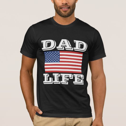 VATER LIFE VATER'S DAT PATRIOTIC T - SHIRT (Vorderseite)