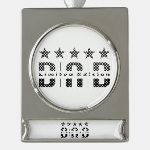 Vater Limited Edition Banner-Ornament Silber