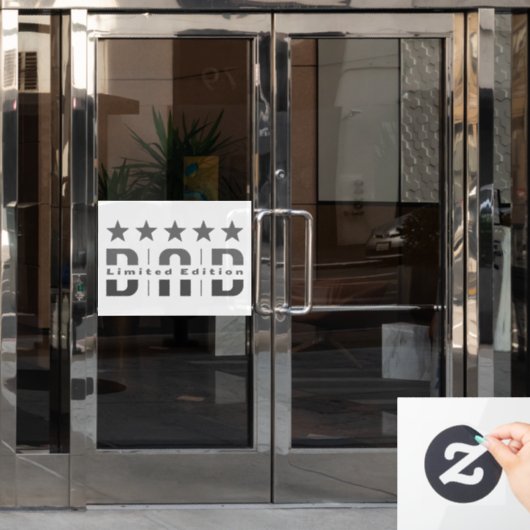 Vater Limited Edition Fensteraufkleber (Büro Tür)