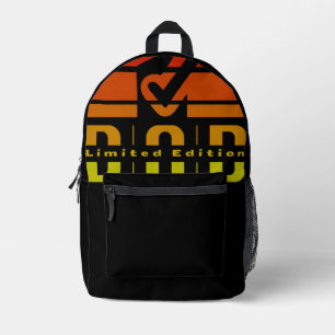 Vater Limited Edition: Vaterschaft als sichtbares  Bedruckter Rucksack