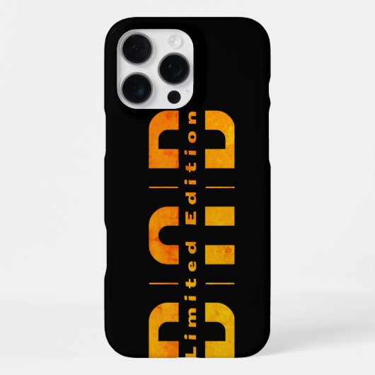 Vater Limited Edition: Vaterschaft als sichtbares iPhone Hülle (Rückseite)