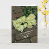 Vater Loss Beileid Rose Karte (Gelbe Blume)