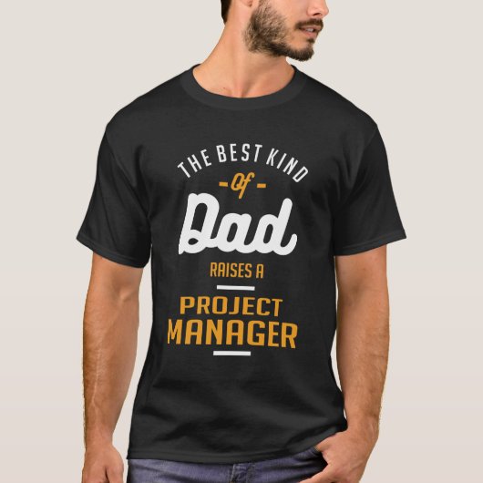 Vater Löst einen Projektmanager aus T-Shirt (Vorderseite)