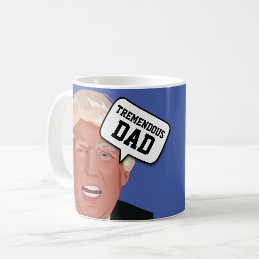 VATER lustige Donald Trump Kaffee Tasse (Vorderseite Links)