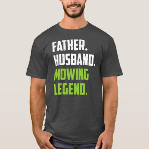 Vater Lustiger Rasenmähen Rasenmäher Mähen T-Shirt
