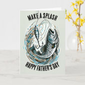 Vater macht einen Schlag Karte (Gelbe Blume)