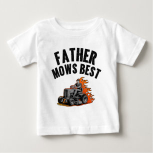 Vater mäht am besten Lustiger Vater Feuer Flamme R Baby T-shirt