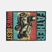 Vater mäht am besten, Rasenmäher, Vater, Witzgarte Fleecedecke (Vorderseite (Horizontal))