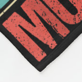 Vater mäht am besten, Rasenmäher, Vater, Witzgarte Fleecedecke (Ecke)