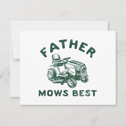 Vater mäht am besten save the date (Vorderseite)