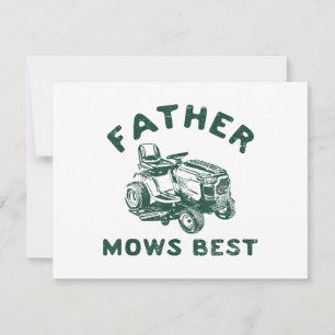 Vater mäht am besten save the date