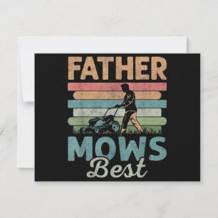 Vater mäht am besten Vatertag Save The Date