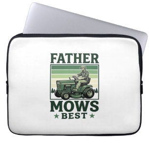 Vater mäht am besten Vintage-Rasenmäher-Shirt-Desi Laptopschutzhülle