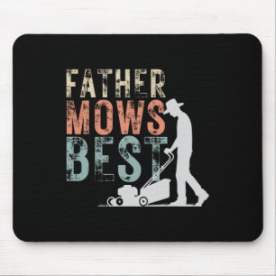 Vater mäht besten Rasenpflege-Vater Mähen Gärtnere Mousepad