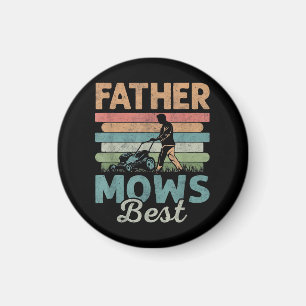 Vater mäht den besten Vater Väter Tag Magnet