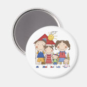 Vater, Mama, große Schwester, Mittlerer Bruder, Ba Magnet (Vorderseite/Rückseite)