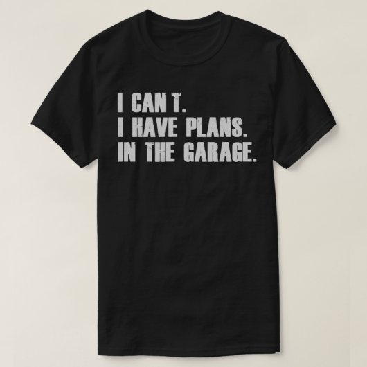 Vater Mama I Kann ich im Garage Mechanik planen T-Shirt (Design vorne)