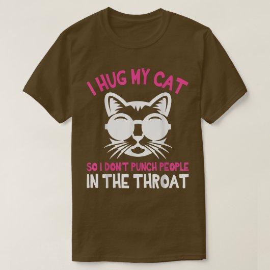 Vater Mama ich drücke meine Katze, also hebe ich k T-Shirt (Design vorne)