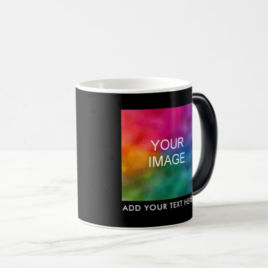 Vater Mama Image Foto Company Logo-Text hier Verwandlungstasse (VorderseiteRechts)